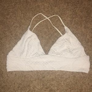 White crochet bikini top